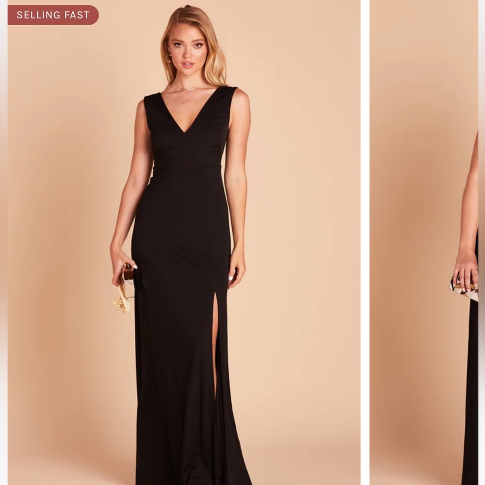 Birdy Grey Shamin Crepe Dress - Black Bridesmaid Dress